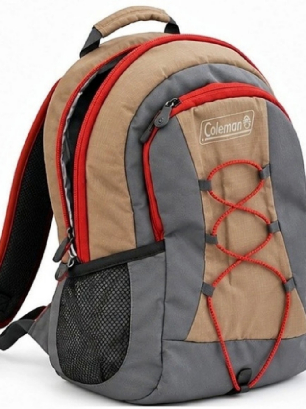 Coleman Backroads 30-Can Soft Cooler Backpack Gray & Brown